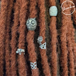 "Månglans" Dreadsmycken Silvermix 5-pack