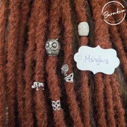 "Månglans" Dreadsmycken Silvermix 5-pack