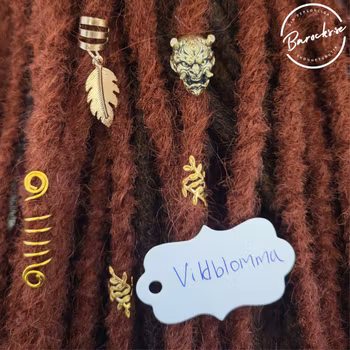 "Vildblomma" Dreadsmycken Guldmix 5-pack