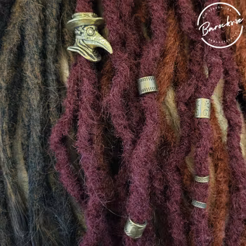 "Järnskugga" Dreadsmycken Guldmix 6-pack