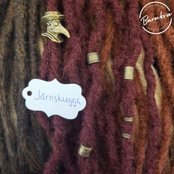 "Järnskugga" Dreadsmycken Guldmix 6-pack