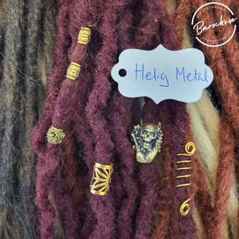 "Helig Metall" Dreadsmycken Guldmix 6-pack