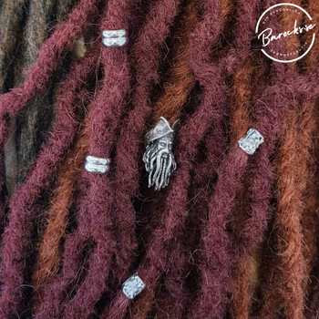 "Mystisk" Dreadsmycken Silvermix 5-pack