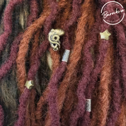 "Tribal" Dreadsmycken Guldmix 5-pack