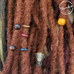 "Skogsjäl" Dreadsmycken Trämix 7-pack