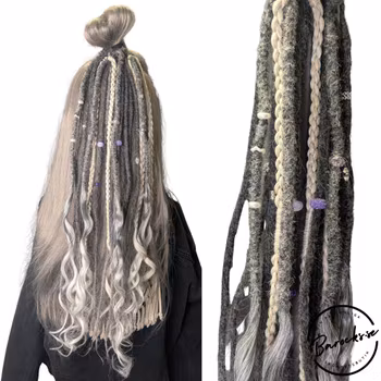 "Skugga" Dreads Ponytail Extensions