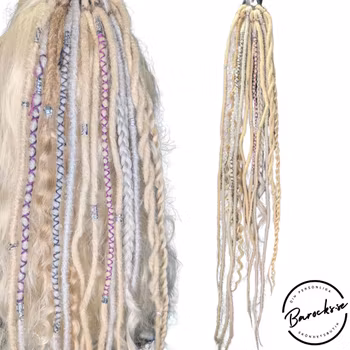 "Sand" Dreads Ponytail Extensions