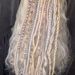 "Sand" Dreads Ponytail Extensions