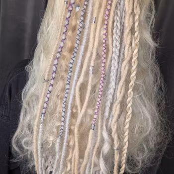 "Sand" Dreads Ponytail Extensions