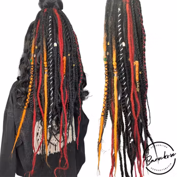 "Ember" Dreads Ponytail Extensions