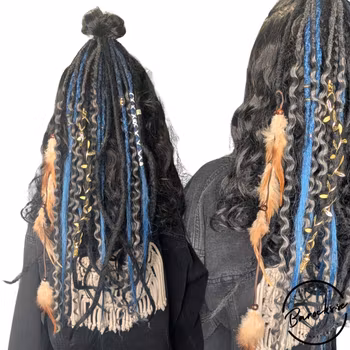 "Midnatt" Dreads Ponytail Extensions