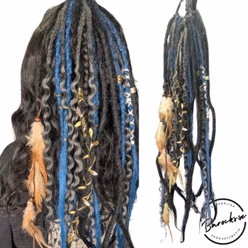 "Midnatt" Dreads Ponytail Extensions