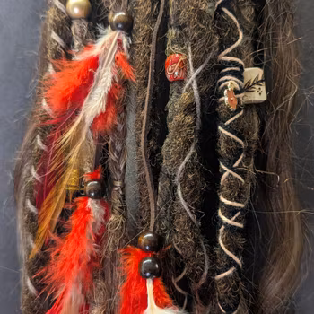 "Eldvandrare" Dreads Ponytail Extensions