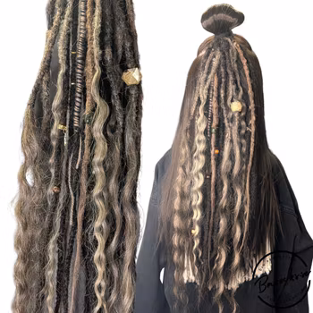 "Hexagon" Dreads Ponytail Extensions