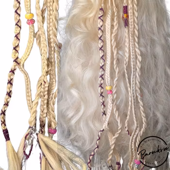 "Stjärnstoft" Blond Flätor Clip-Ins