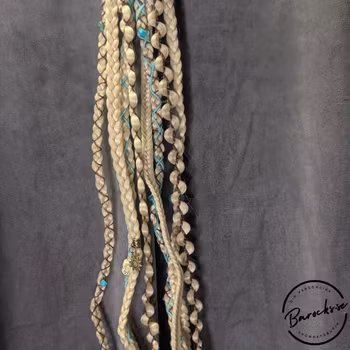 "Frostkrigare" Blond Flätor Clip-Ins