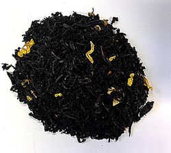Svart te Mango