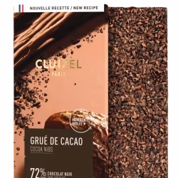 Mörk chokladkaka med krossade kakaobönor