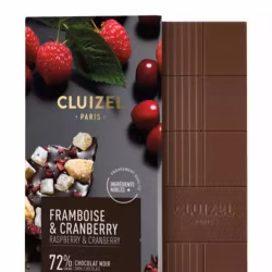 Cluizel  Chokladkaka med mandel, hallon & tranbär