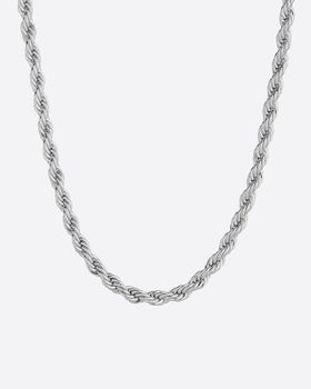 2 st 5mm Halsband Cordell 50 och 60cm Silver
