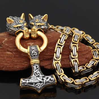 Paket Golden Wolves Halsband och Golden Wolves Armband
