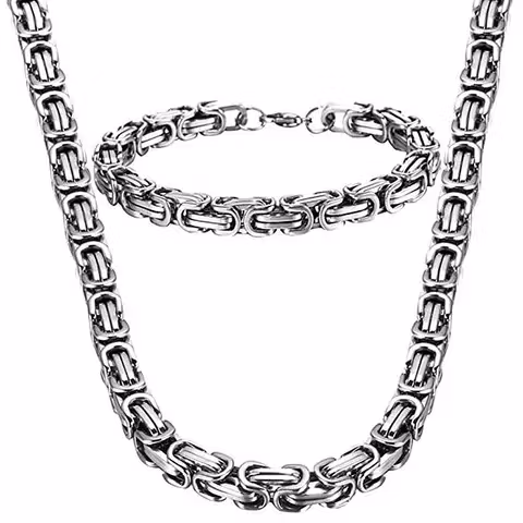 Package Wolf Necklace and Bracelet