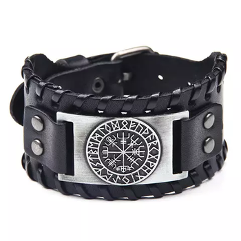 Paket Vegvisir Halsband + Armband + Örhänge Silver