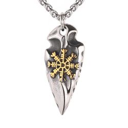 Halskæde Aegishjalmur Spear  (flere farver)