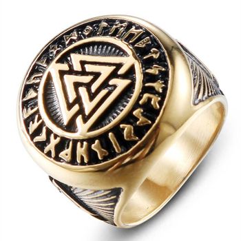 Ring Valknut Gold