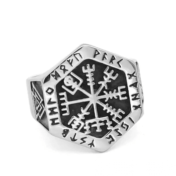 Ring Vegvisir Valknut