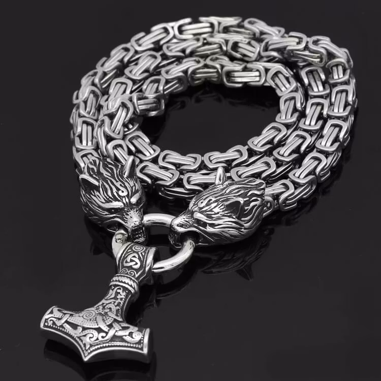 Halsband Wolves Silver