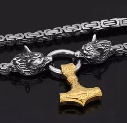 Halsband Wolves Gold