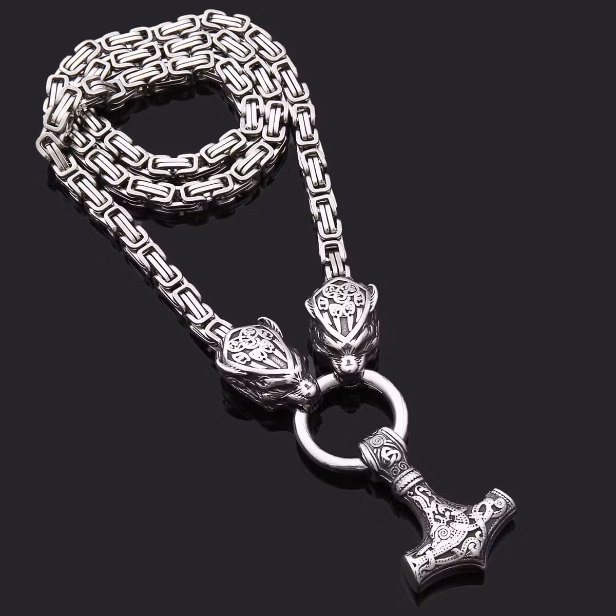 Necklace Wolves Fenrir