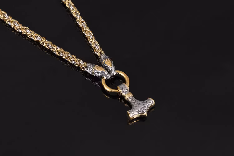 Necklace Halvdan Silver / Gold