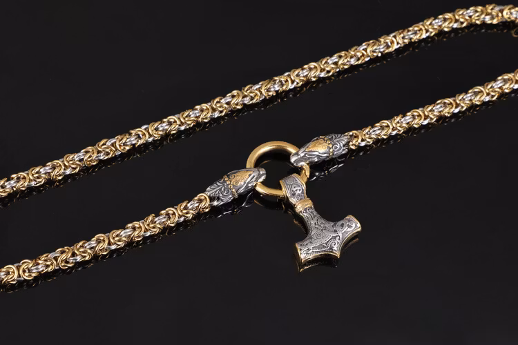 Necklace Halvdan Silver / Gold