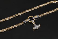 Halskjede Halvdan Silver/Gold