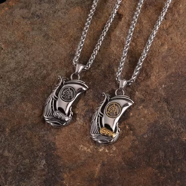 Halsband Valknut Boat (flera färger)