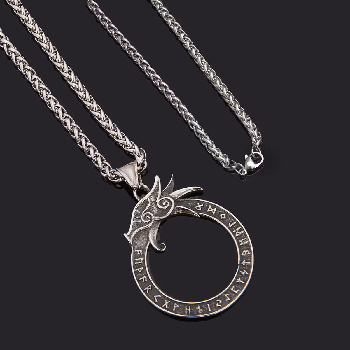 Halskjede Jörmundgandr Futhark