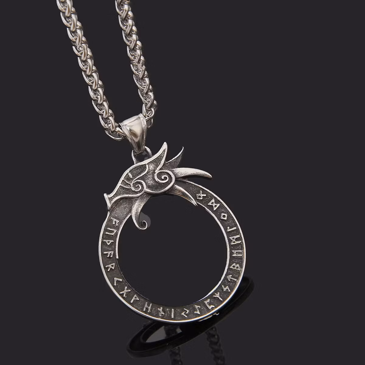 Halskjede Jörmundgandr Futhark