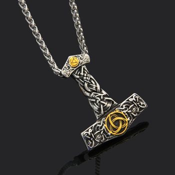 Halsband Mjölner Triquetra (flera färger)