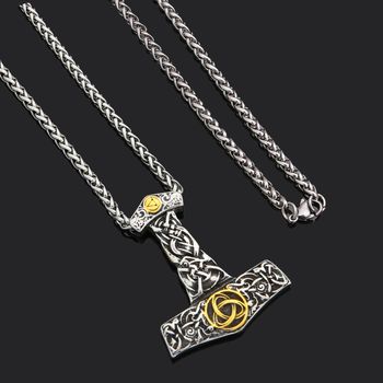Halsband Mjölner Triquetra (flera färger)