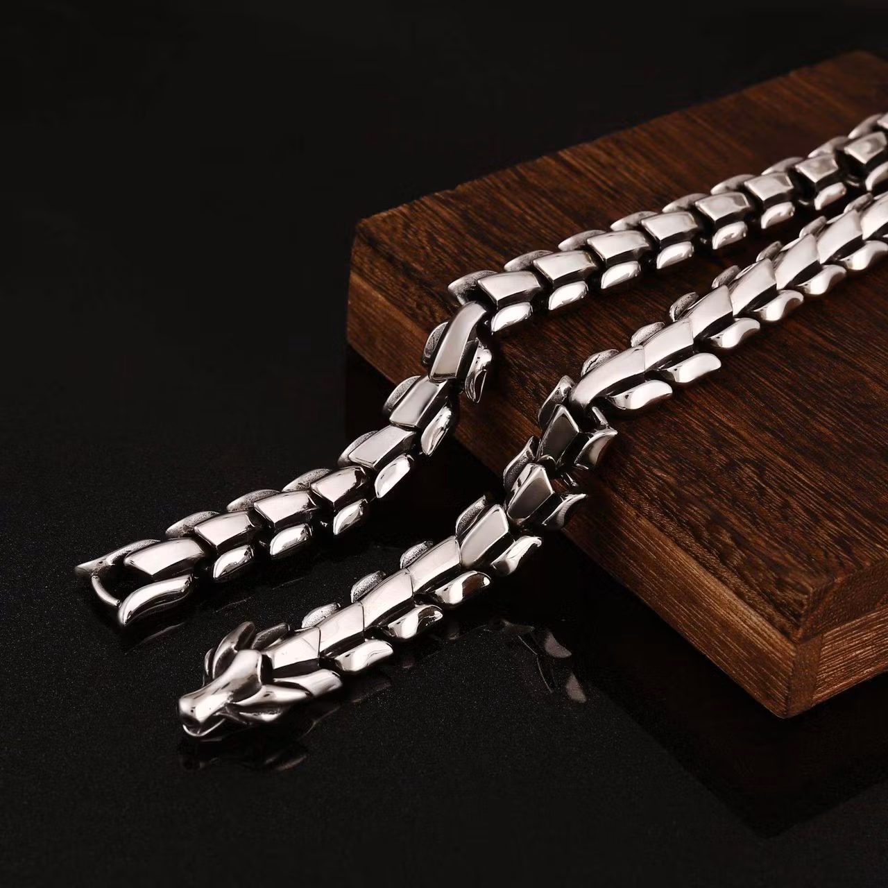 Halskjede Wolf Viking Sølv