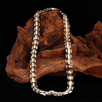 Halsband Wolf Viking Silver/Guld