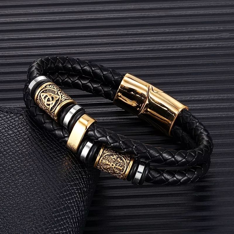 Armbånd Vegvisir Læder