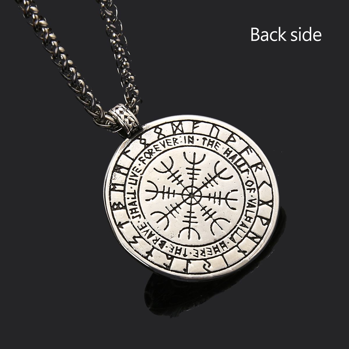 Halsband Futhark Aegishjalmur