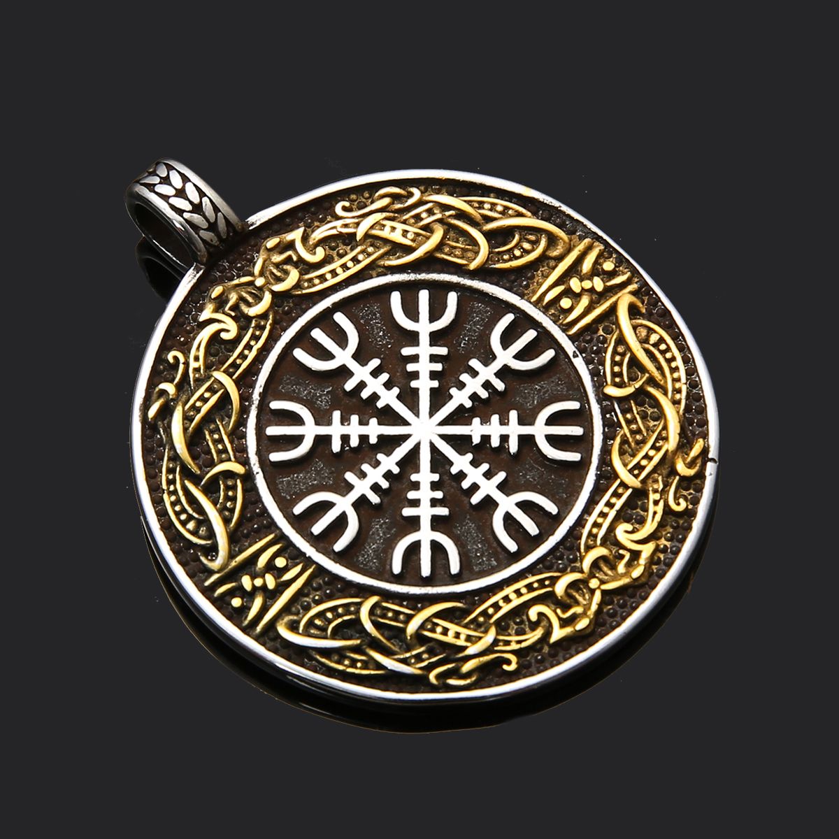 Halsband Futhark Aegishjalmur