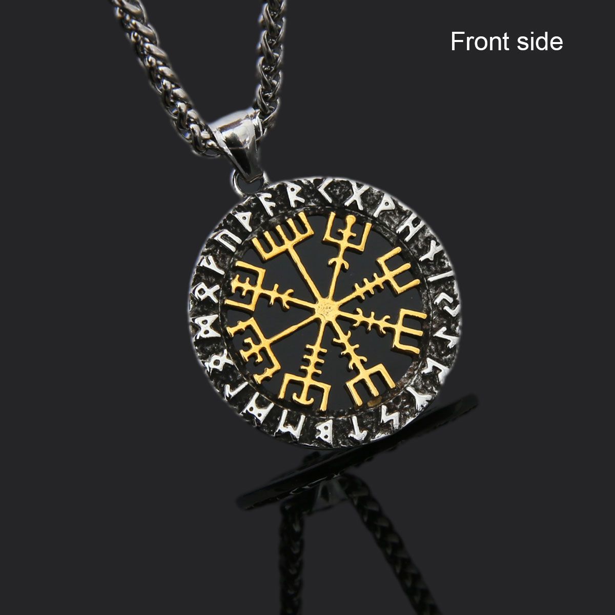 Halsband Futhark Vegvisir