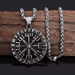 Halsband Futhark Vegvisir