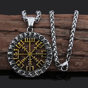 Halsband Futhark Vegvisir