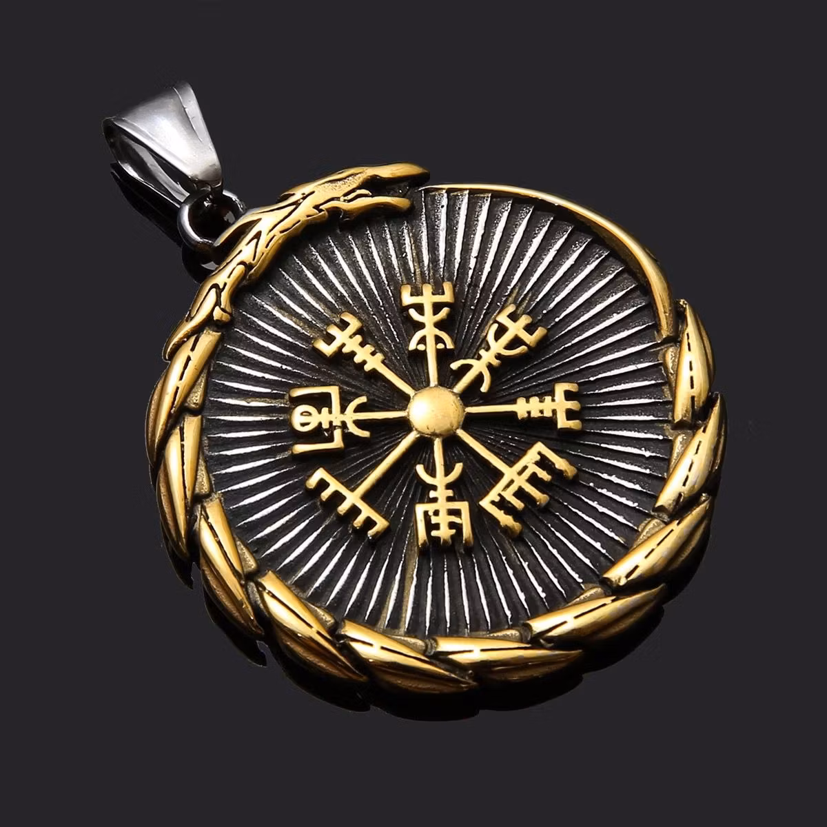 Halsband Valknut Vegvisir